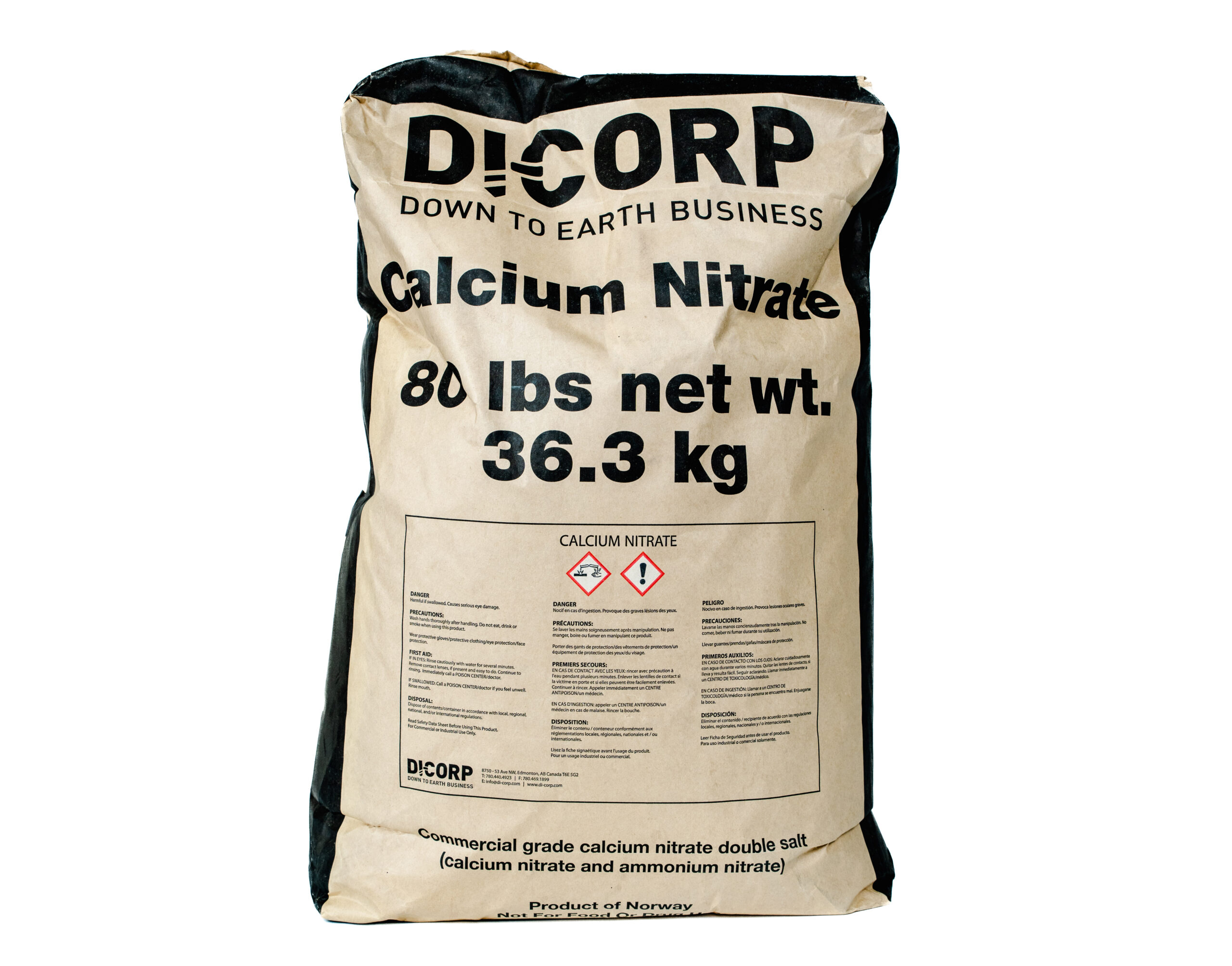 bag of calcium nitrate
