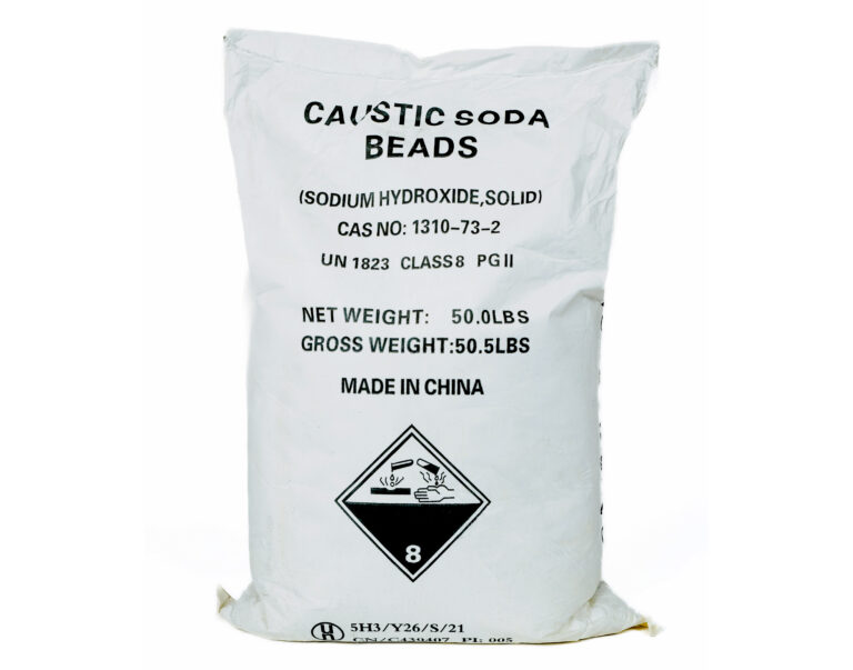 Caustic Soda Beads 50 lb Sodium Hydroxide Bags