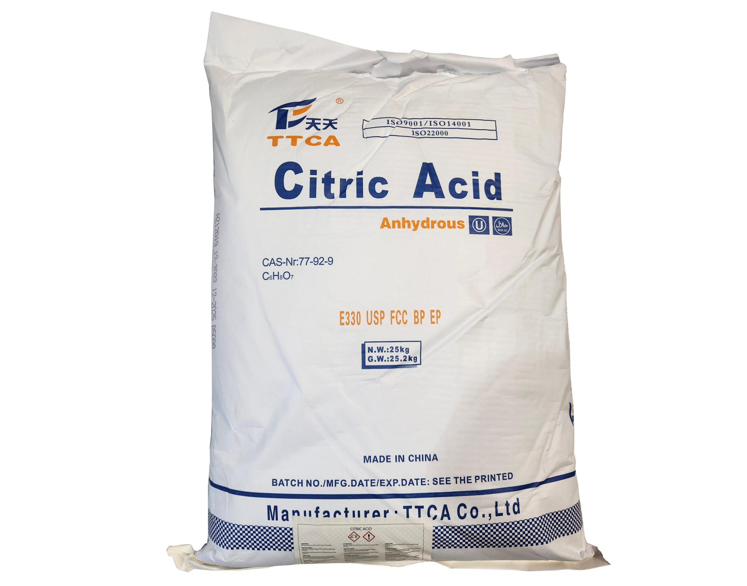 a sack of citric acid