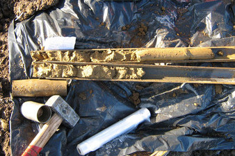 tools and materials on a tarp