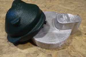 well caps on a table