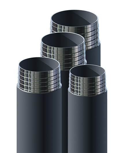 Four Di-Corp wireline drill rods.