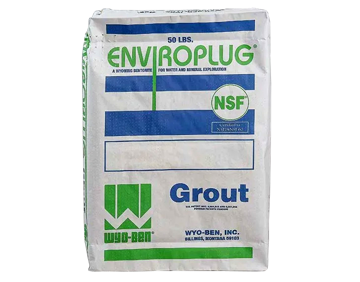 a bag of enviroplug grout bag